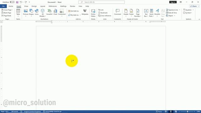 Complete Microsoft Word Tutorial - Insert Menu/Tab In MS Word Hindi смотреть онлайн