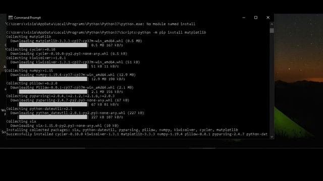 How to install matplotlib in Python || How to install matplotlib in windows 10 смотреть онлайн