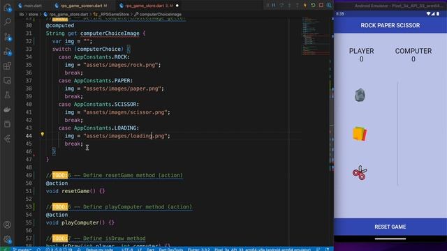 Rock Paper Scissor with MobX in Flutter | Vasanth Korada смотреть онлайн