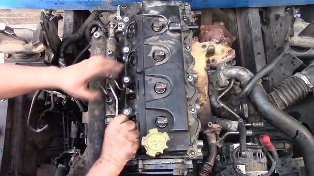 ЧАСТЬ ВТОРАЯ. Nissan YD25. Монтаж ГБЦ, выставление по меткам, промывка системы охлаждения.