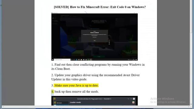 Fix Minecraft Error: Exit Code 0 on Windows смотреть онлайн
