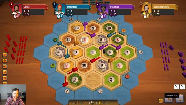 Three grandmasters | Settlers of Catan смотреть онлайн