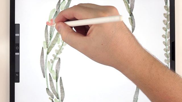 Botanical Hand lettering prints in Procreate // Watercolor floral lettering tutorial for Procreate смотреть онлайн