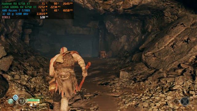 God of War - RX 6750 XT + Ryzen 7 5700X смотреть онлайн