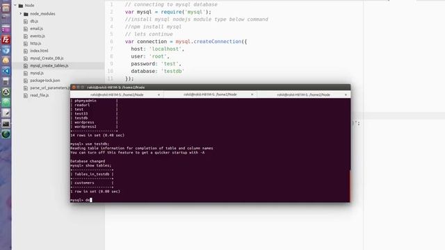 NodeJS Create Table And Insert Into Table смотреть онлайн