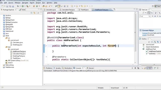 Junit4 Parameterized unit test cases смотреть онлайн