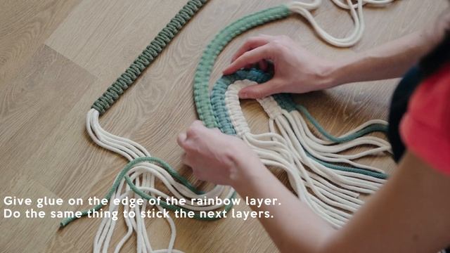 Macrame Rainbow Wall Hanging - TUTORIAL 4K смотреть онлайн