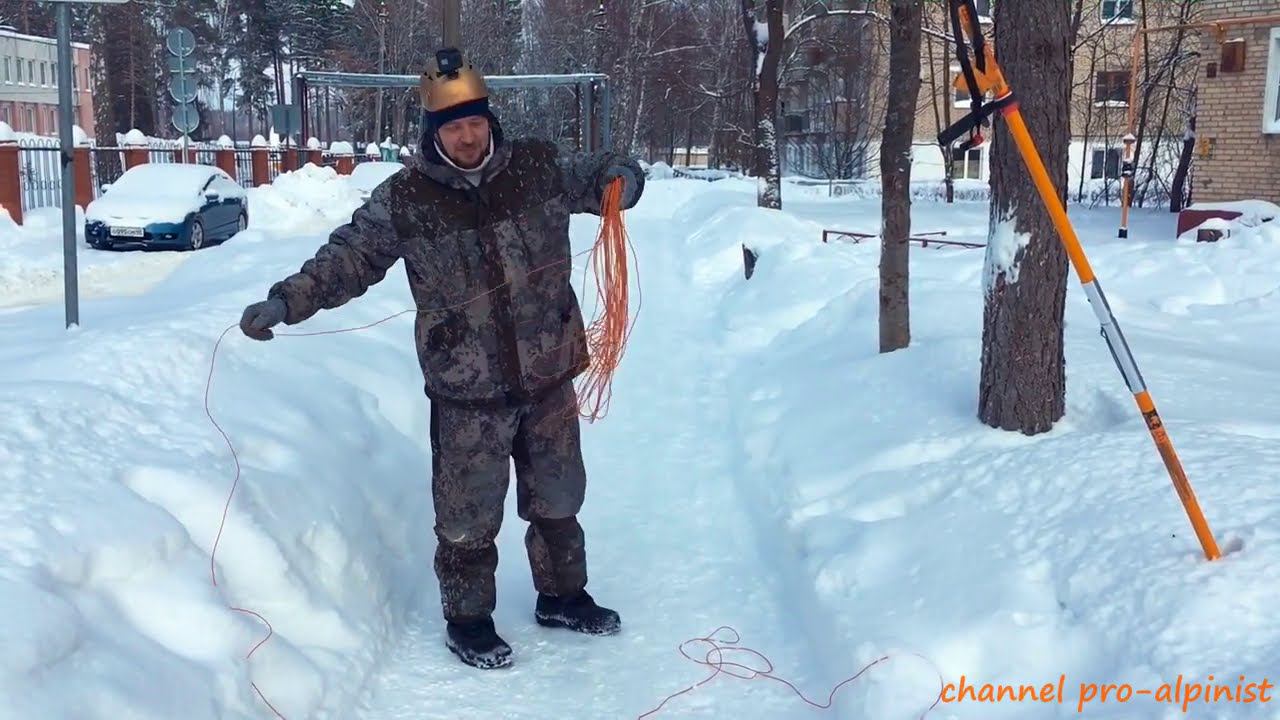 Очистка кровли от снега промышленными альпинистами смотреть онлайн