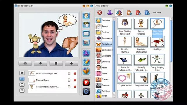 WebcamMax 8.0.7.8 Программа, добавляющая различные эффекты к видео с веб-камер смотреть онлайн