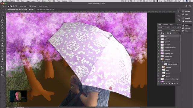 Photoshop cc2017 project4 part2 custom brushes ground grass brolly смотреть онлайн