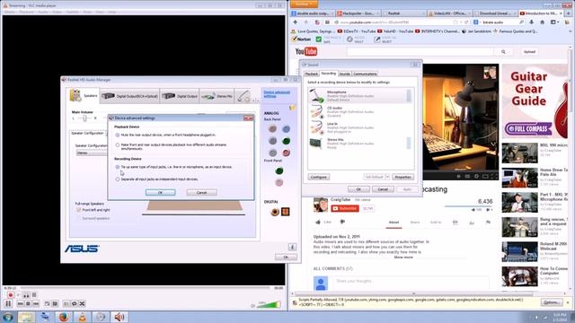 Live Desktop/Screen Capture video and audio with VLC player with/without Stereo Mix (Realtek) смотреть онлайн