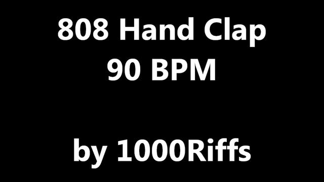 808 Hand Clap Metronome : 90 BPM - Beats Per Minute смотреть онлайн