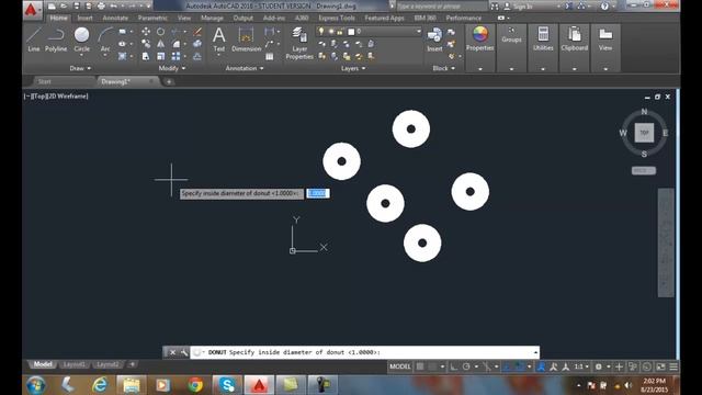 AutoCAD I 04-27 Drawing Donuts and Filled Circles смотреть онлайн