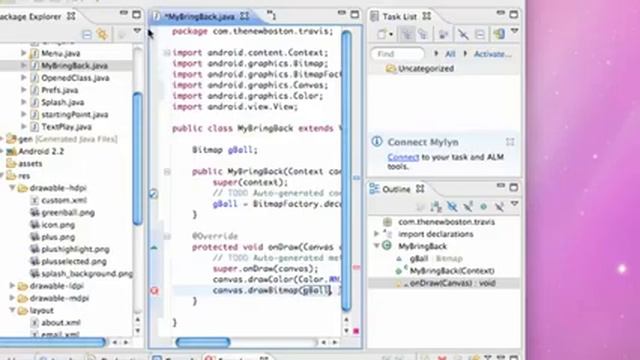 Android Application Development 64 Drawing Bitmaps to Canvas View смотреть онлайн
