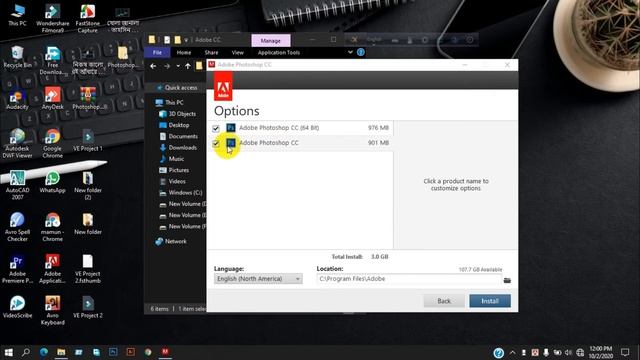 HOW TO INSTALL ADOBE PHOTOSHOP CC //WINDOWS 7,8.10/2020 смотреть онлайн