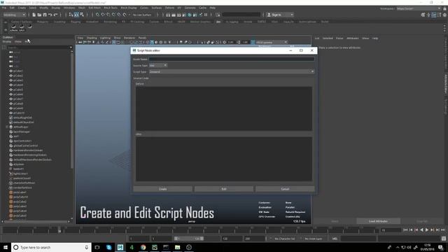 Maya script node editor смотреть онлайн