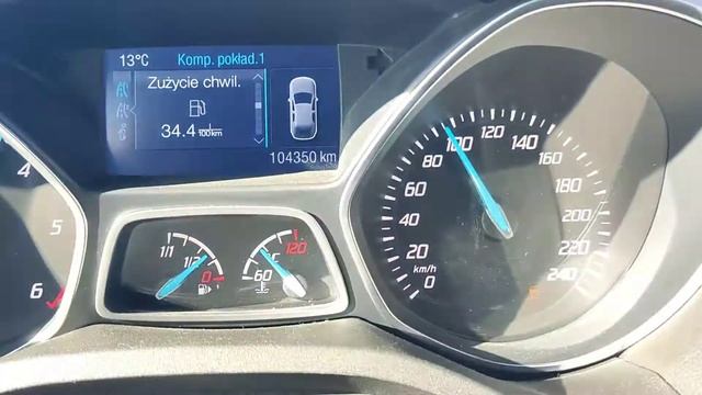 Ford Kuga MK II 2.0 TDCi 150Km + chip acceleration 0-100Km/h смотреть онлайн