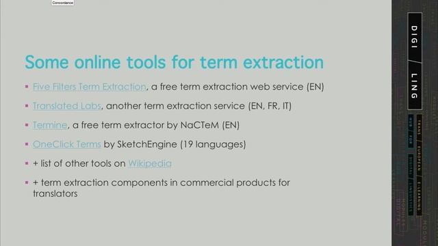 DigiLing - Mining and Managing Multilingual Terminology: Unit 6-2 смотреть онлайн