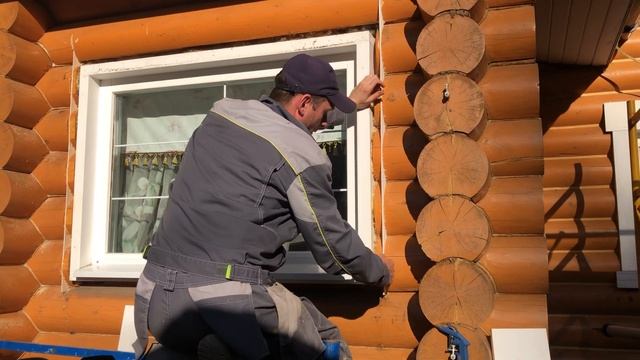 Как закрыть премыкание наличника к кругляку смотреть онлайн