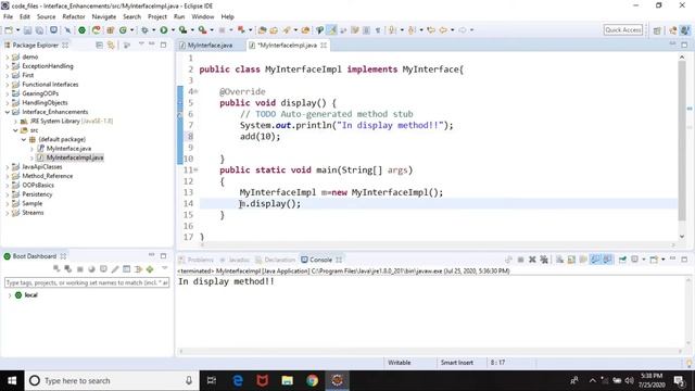 Default Method in Java 8 Interfaces смотреть онлайн
