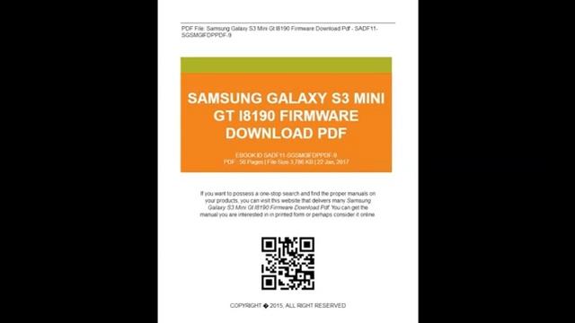 S3 Mini Samsung Прошивку смотреть онлайн