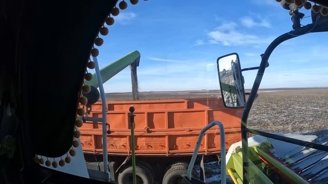 Часть 2. Последние дни уборки подсолнечника. CLAAS MEGA 370. Поломка комбайна. смотреть онлайн