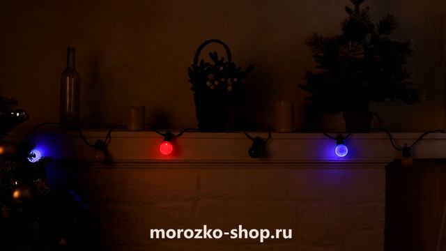 Гирлянда из лампочек MILK RAINBOW, 20 разноцв. LED, 9.5+5 м, коннектор, черный провод, IP44 490101 смотреть онлайн