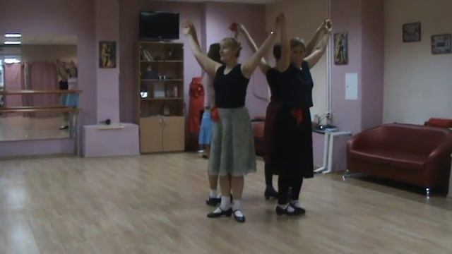 Народный танец в клубе Tango V&T. Тренировки (4). смотреть онлайн