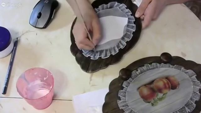 Декупаж. Имитация вуали. Эля Бакиева смотреть онлайн