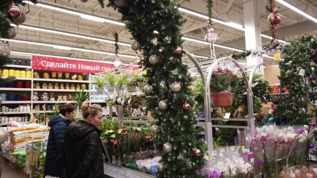 №783 НОВОГОДНИЙ ЛЕРУА МЕРЛЕН ⛄ VLOGMAS Поехали в АШАН и ЛЕРУА МЕРЛЕН ? ВЛОГ смотреть онлайн