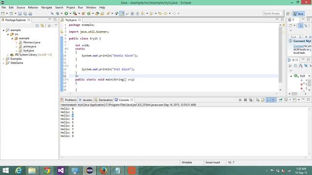 static block, init block, sequence of execution interview question смотреть онлайн
