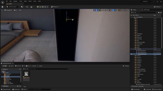 43. Unreal Engine 5.1 Для архитектурной визуализации - Коллизии смотреть онлайн