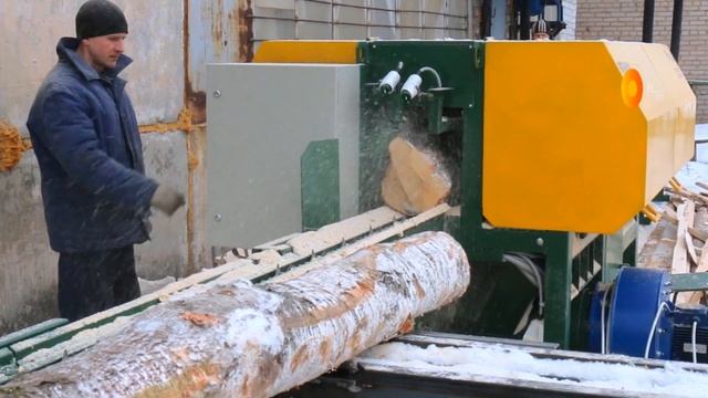 Распиловка березы на обрезную доску. ✧ Дисковая многопильная пилорама распиловки березы на экспорт смотреть онлайн