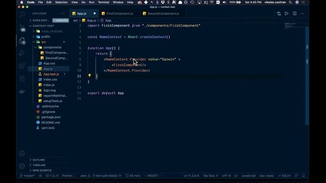 ReactJS useContext for BEGINNERS! смотреть онлайн