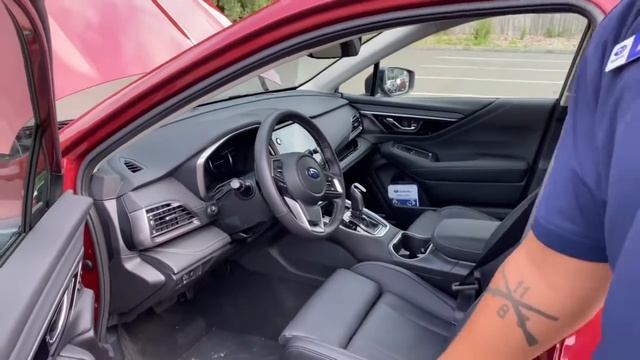 Crimson Red Pearl 2022 Subaru Outback Limited Walk Around смотреть онлайн