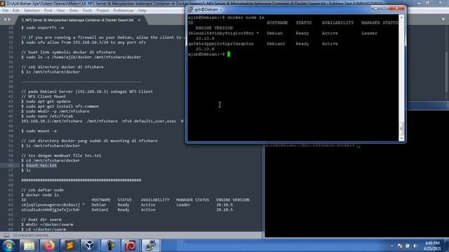 5. NFS Server dan Menjalankan beberapa Container di Docker Swarm смотреть онлайн