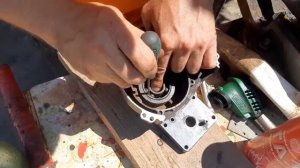 демонтаж обоймы подшипника из корпуса