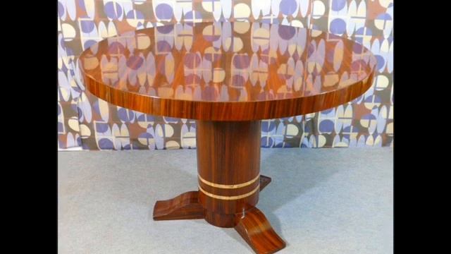 Art Deco Furniture French Art Deco Fruitwood Dining Table. смотреть онлайн
