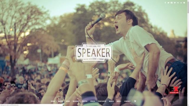 Speaker - One Page Music Wordpress Theme Odell Willy смотреть онлайн