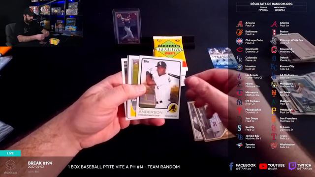 Break #194 : 1 Box Baseball Ptite Vite a PH #14 - Team Random смотреть онлайн