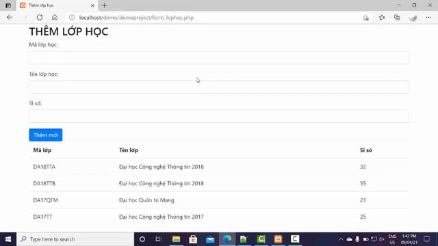 Xử lý thêm dữ liệu giangvien - XML & PHP смотреть онлайн