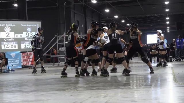 RDWC 2018 Belgium v Argentina Womens Roller Derby World Cup Manchester Canon GX10 1080p смотреть онлайн