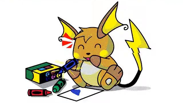 Flash Player Games In 16 Color Mode! 2. Raichu Chewing Crayons смотреть онлайн