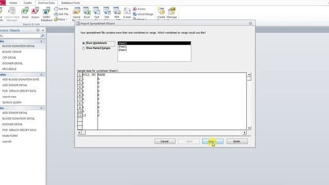 IMPORT EXCEL DATA in ms access | ms access | Microsoft access form смотреть онлайн