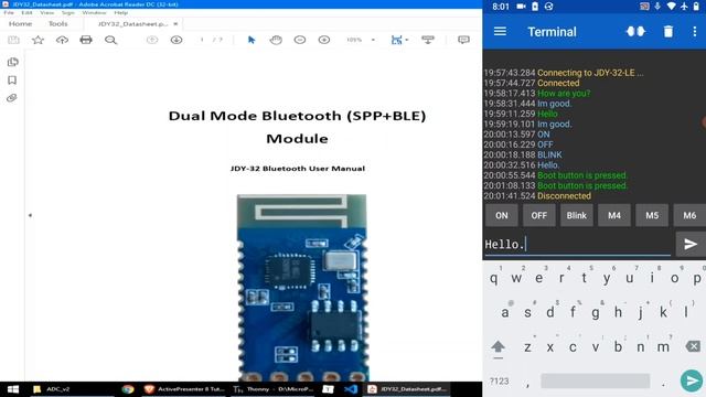 042 - MicroPython TechNotes: JDY-32 | Bluetooth Low Energy | BLE смотреть онлайн