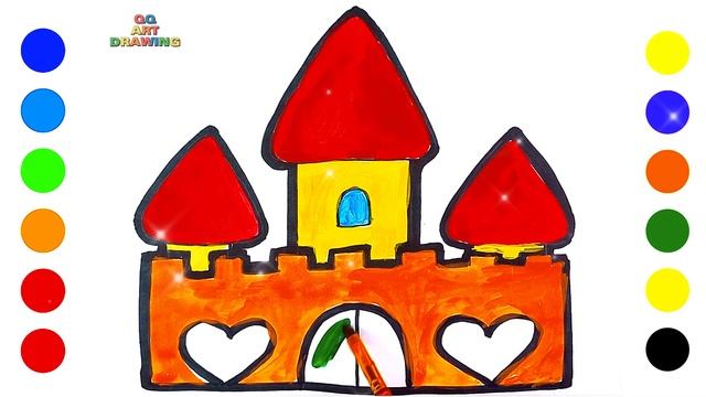 ? Drawing a Princess ? Eyes and a Magic Castle ? смотреть онлайн