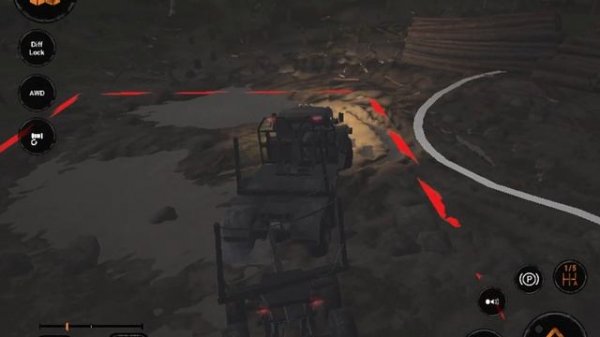 Mud runner mobile погрузка брёвен