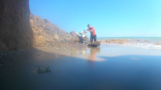 Едем в Вилково по морю с Одессы. Эндуро по пляжу. смотреть онлайн