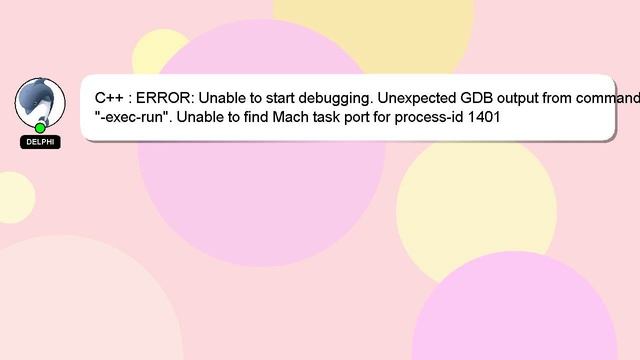 C++ : ERROR: Unable to start debugging. Unexpected GDB output from command "-exec-run". Unable to f смотреть онлайн