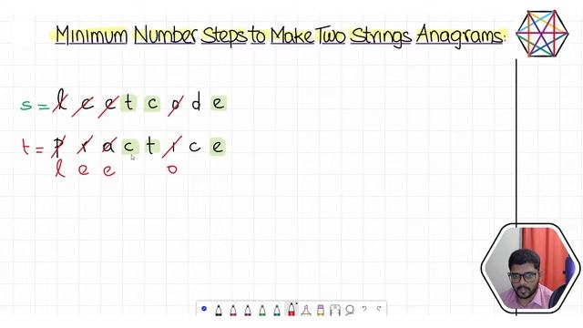 Minimum Number of Steps to Make Two Strings Anagram смотреть онлайн